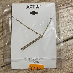Apt. 9 Gold Bar Necklace with Clear Crystal Accents